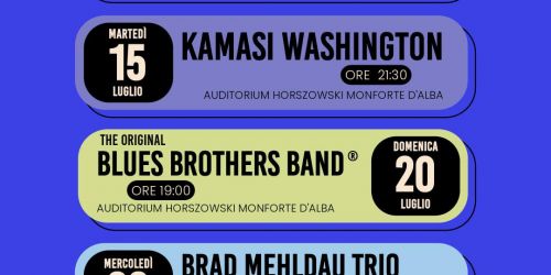 Monfortinjazz 2025 - dal 5 luglio al 3 agosto 2025 cinque grandi live per la quarantanovesima edizione della rassegna.